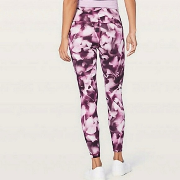 LULULEMON leggings size 6 blush blossom alpine white candy pink - Picture 4 of 12